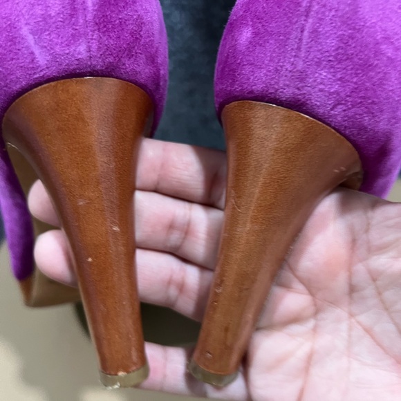 Sergio rossi velvet purple boots size 37 - Picture 13 of 16